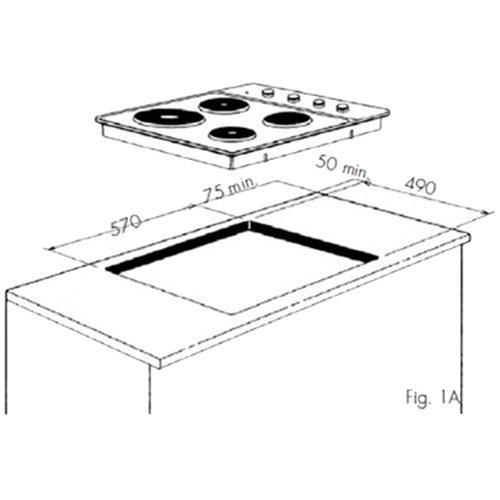 WHS642SC Westinghouse 60cm 4-Zone Electric Solid Cooktop