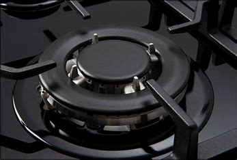 ECT600GBK2 NEW EURO 60cm Gas Black Glass Cooktop with Wok burner