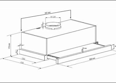 ES602SS2 NEW EURO 60CM S/STEEL SLIMLINE 440m3 EXTRACTION SLIDEOUT RANGEHOOD