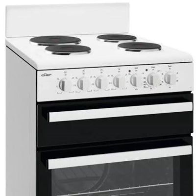 CFE535WB Chef 54cm Freestanding Electric Cooker - White