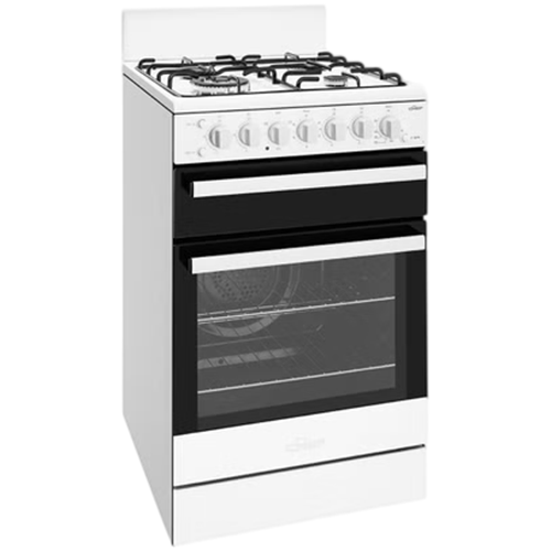 CFG517WCH Chef 54cm Freestanding Gas Cooker with Fan Forced Oven - White