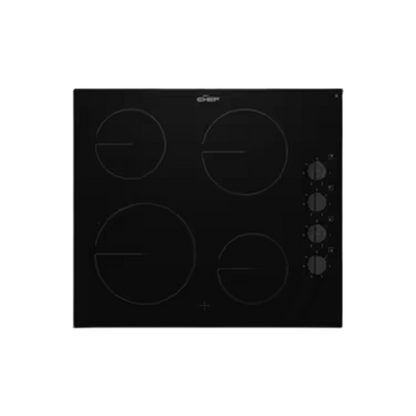 CHC642BB Chef 60cm 4 Zone Ceramic Cooktop - Black