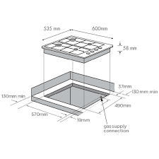 CHG642SC BRAND NEW 60CM CHEF 4 BURNER GAS COOKTOP
