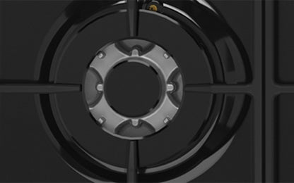 CHG644DC Chef 60cm 4 Burner Gas Cooktop - Black