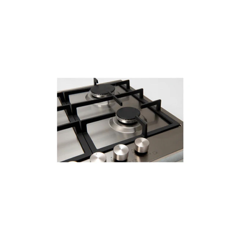 E90CTWX Euro Appliances 90cm Gas Slim Line Cooktop - Stainless Steel