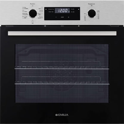 EMF69E Emilia 60cm Stainless Steel 9 Function Electric Oven with Air Fry