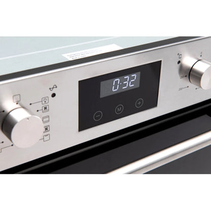 EO6082BX2 Euro Appliances 60cm Large Multifunction Electric Oven - Stainless Steel / Black Glass