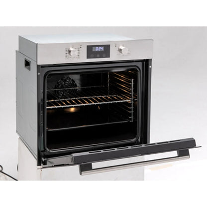 EO6082BX2 Euro Appliances 60cm Large Multifunction Electric Oven - Stainless Steel / Black Glass
