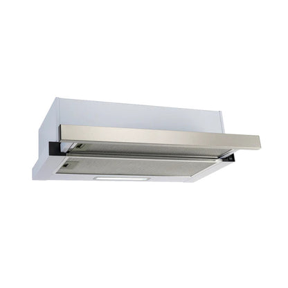 ES602SS2 NEW EURO 60CM  S/STEEL SLIMLINE 440m3 EXTRACTION SLIDEOUT  RANGEHOOD