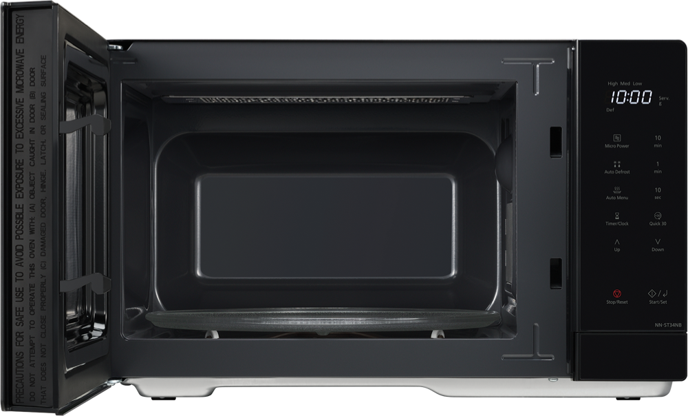 NNST34NBQPQ-010 Panasonic 25L 900W Solo Microwave Oven - Black