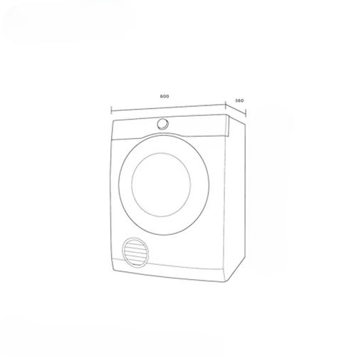 WDV556N3WB Westinghouse 5.5kg Vented Clothes Dryer