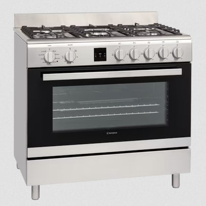 WFE911SB Westinghouse 90cm Dual Fuel Freestanding Oven Stainless Steel