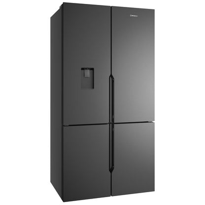 WQE5650BA Westinghouse 564L French Quad Door Refrigerator - Matte Charcoal Black