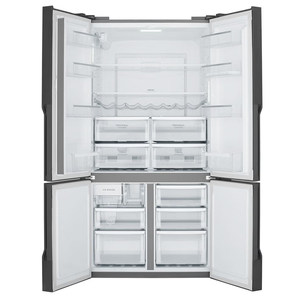 WQE5650BA Westinghouse 564L French Quad Door Refrigerator - Matte Charcoal Black