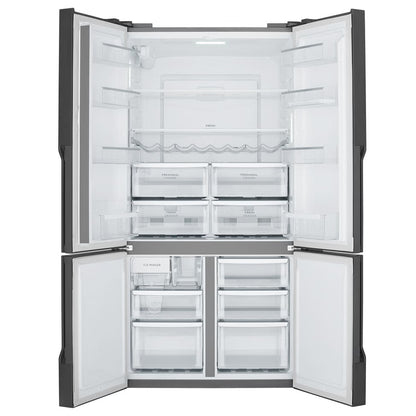 WQE5650BA Westinghouse 564L French Quad Door Refrigerator - Matte Charcoal Black