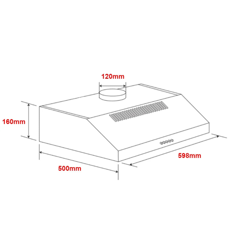 WRF610SA Westinghouse 60cm Fixed Rangehood