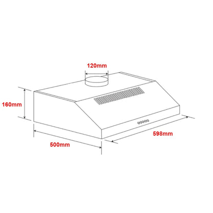 WRF610SA Westinghouse 60cm Fixed Rangehood